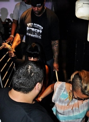 Cassie, Nicki Minaj & Rick Ross Hit Up Club Abyss
