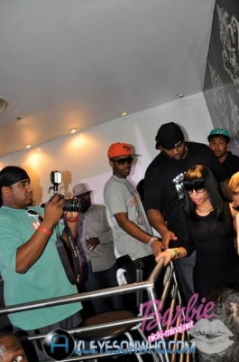 Cassie, Nicki Minaj & Rick Ross Hit Up Club Abyss
