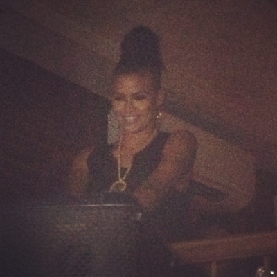 Cassie attends her listening party at Catch Rooftop in NYC
