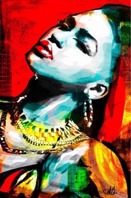  Original painting of Cassie by Steven Gomillion for Gomillion and Leupold Photography
